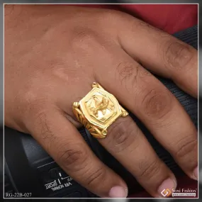 1 Gram Gold Forming Superior Quality Gorgeous Design Ring for Men - Style B027