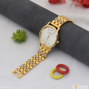 1 Gram Gold Plated Decorative Design Best Quality Watch for Men - Style A138