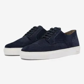 Burwell Navy Suede