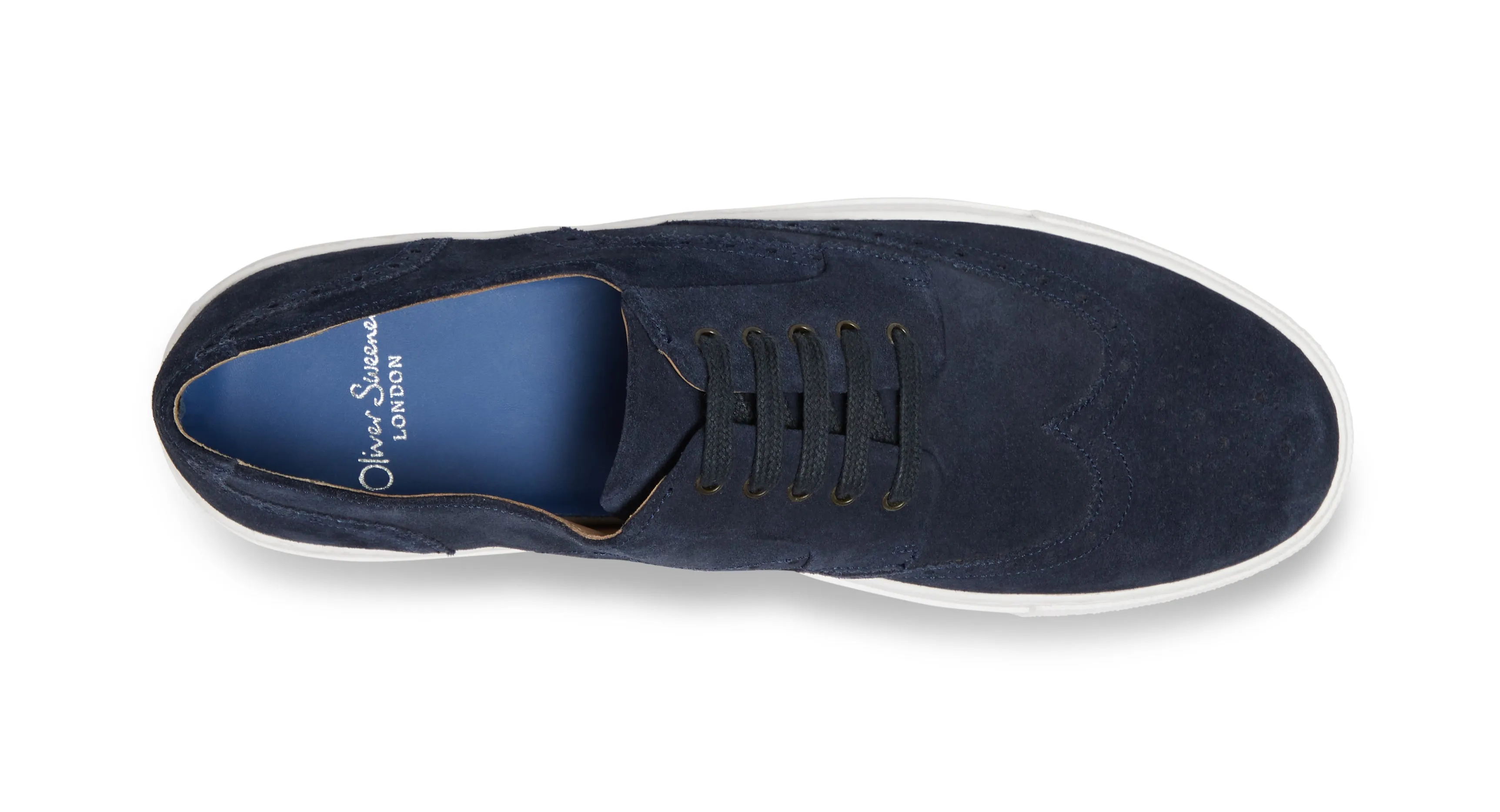 Burwell Navy Suede