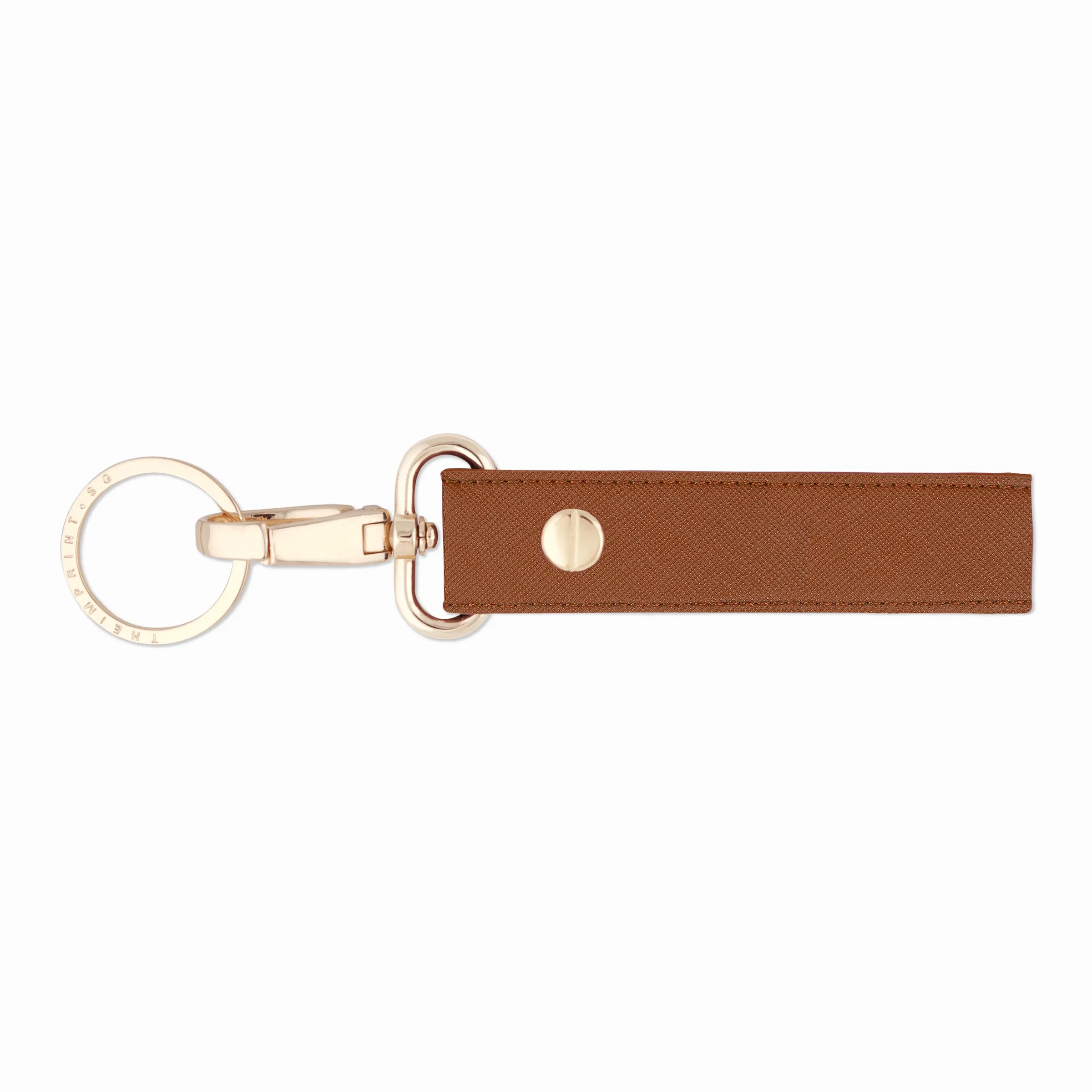 Caramel - Saffiano Keychain