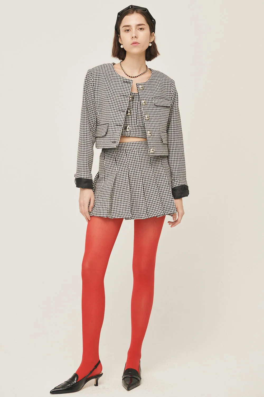 Haley Houndstooth Jacket