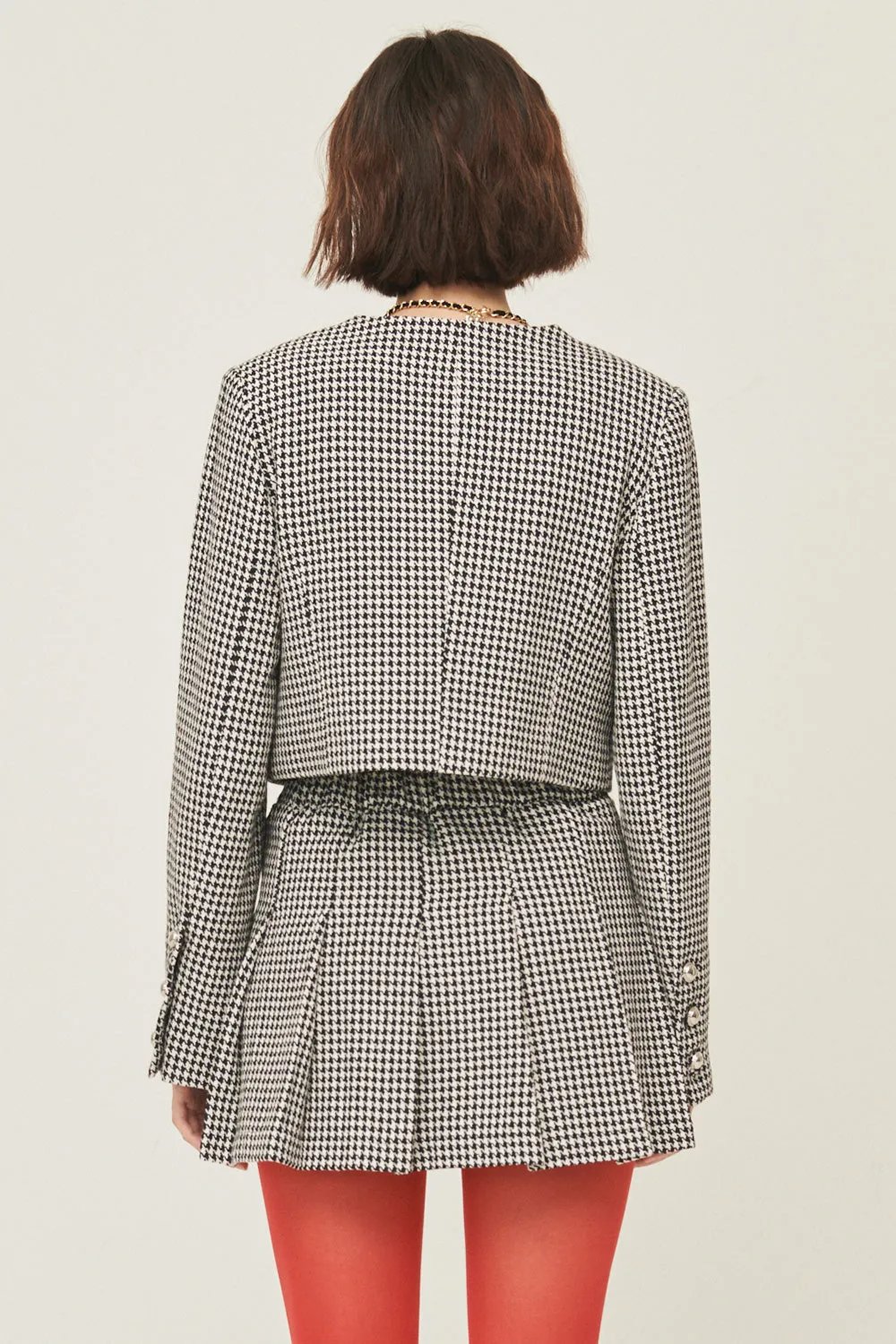 Haley Houndstooth Jacket