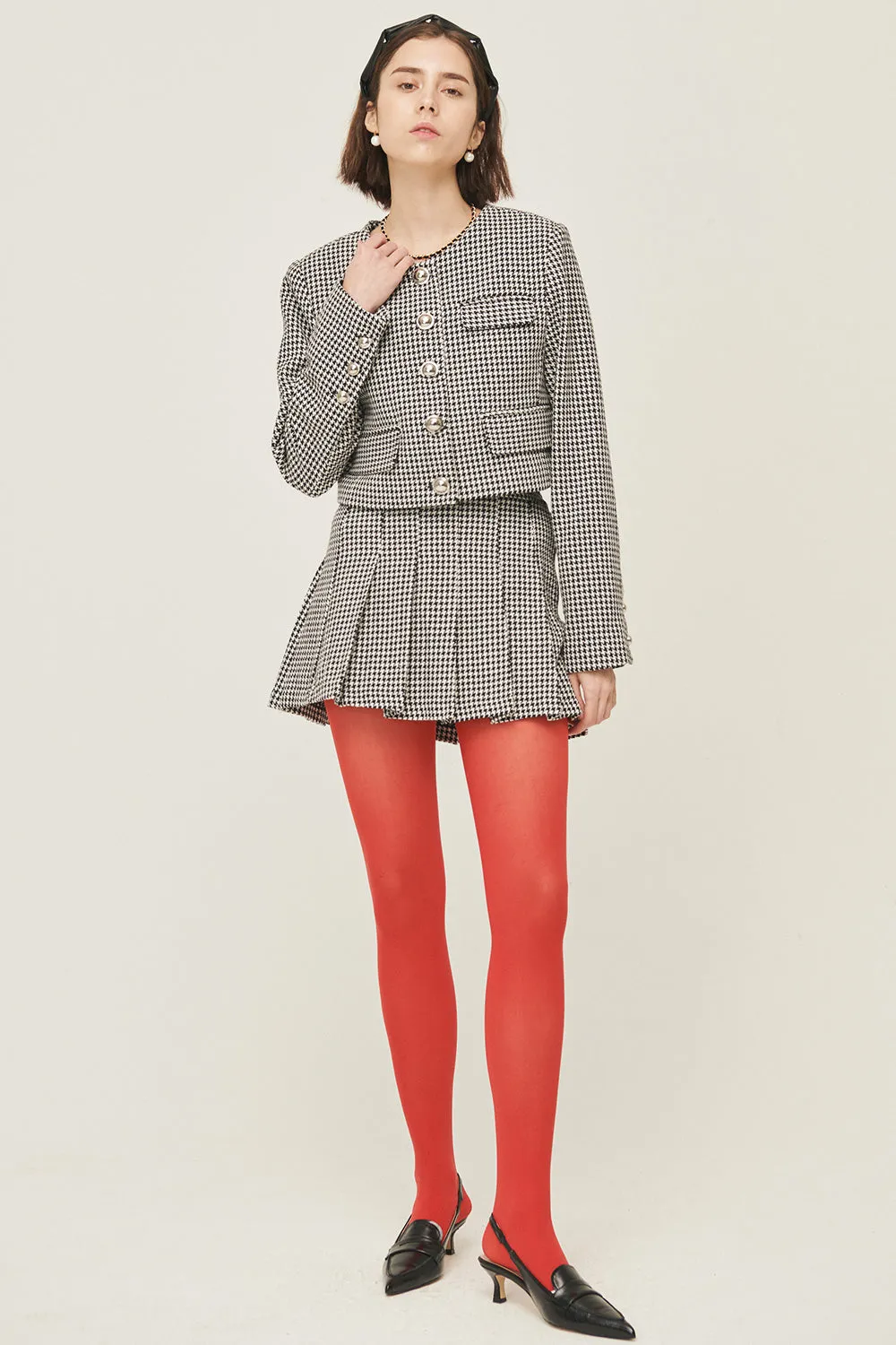 Haley Houndstooth Jacket