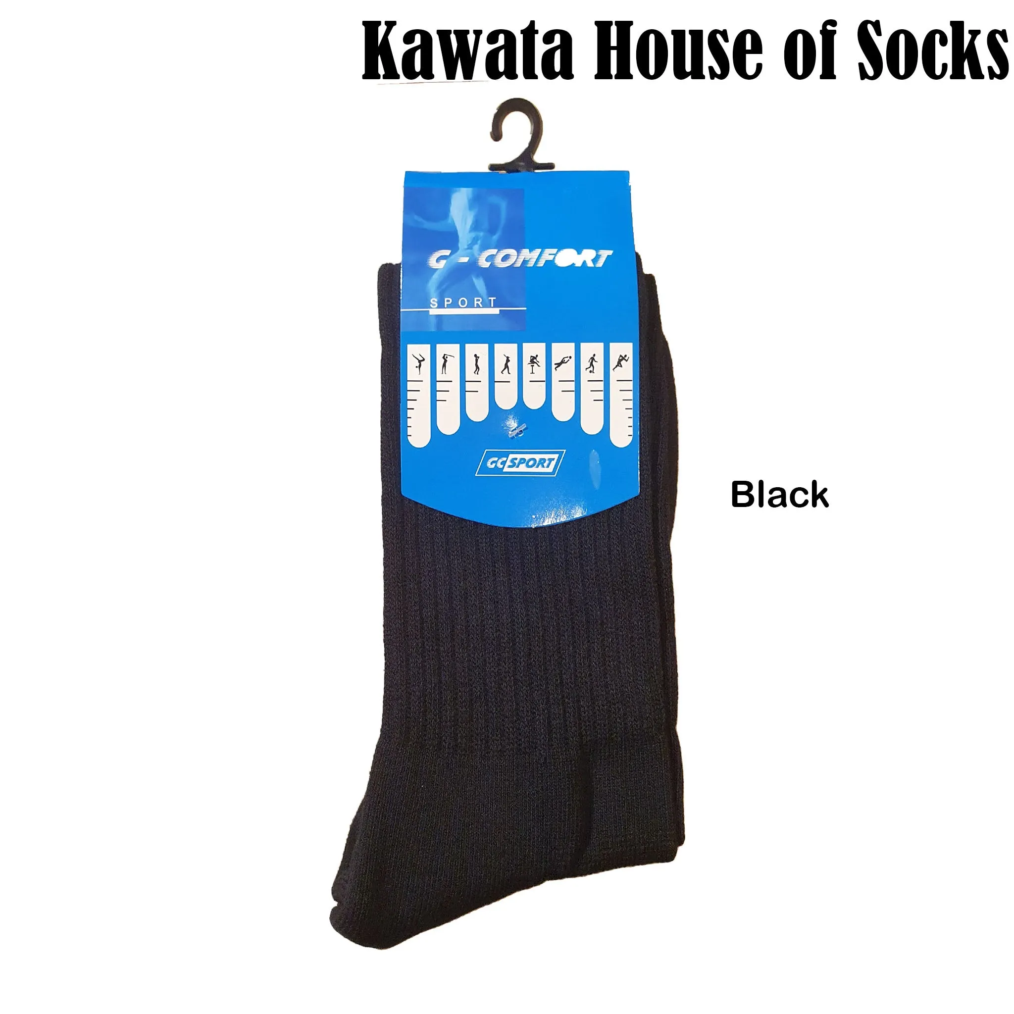 Kawata Men Mid Calf Padded Socks | Padded Sport Socks | Work Socks