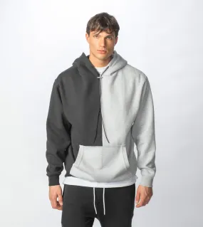 Lowgo Splice Hood Sweat Silver Marle/Black