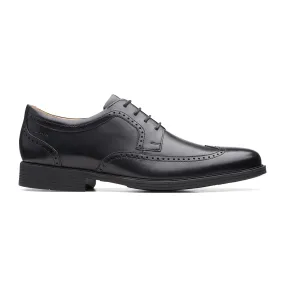 Mens - Whiddon Wing Black Leather