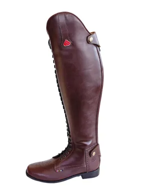 Tsoka Brogue medallion riding boots.